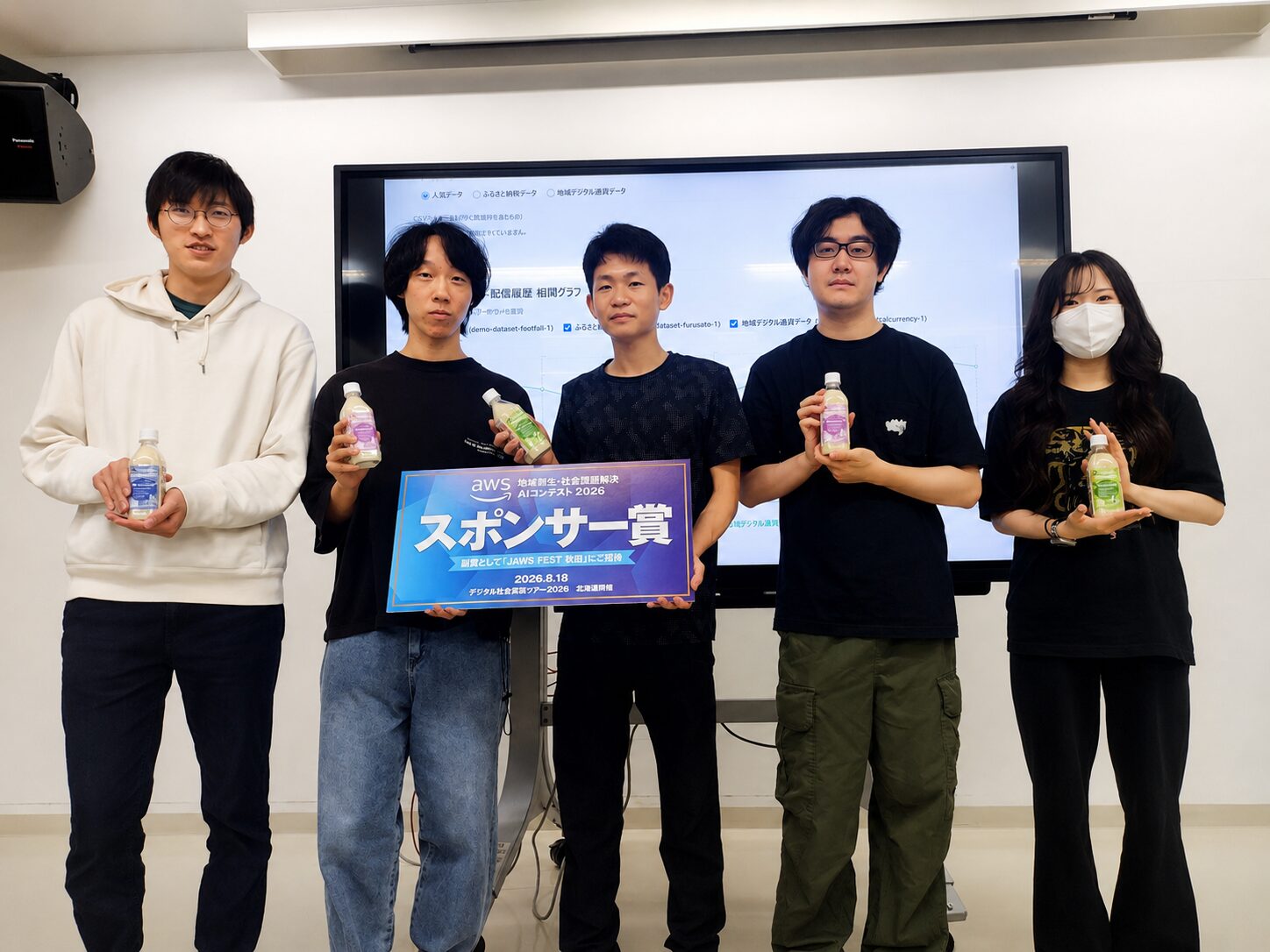 情報システム学科｜AWS デジタル社会実現ツアー「地域創生・課題解決AIコンテスト」で スポンサー賞を受賞！🎉✨